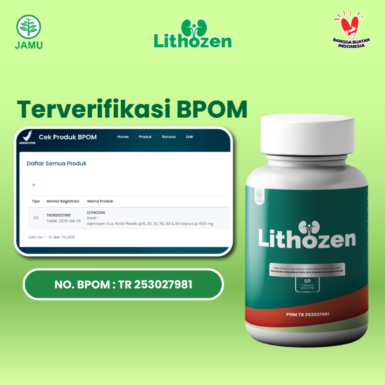 Obat Prostat Lithozen BPOM